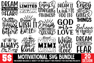 Motivational SVG Bundle Graphic by Lima Creative · Creative Fabrica