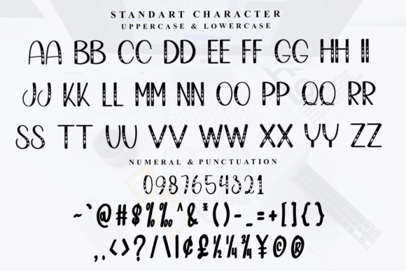 Rainy Beauty Font PNG with transparent background - Preview 4