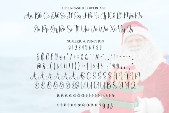 Santa Holiday Font font preview - 6