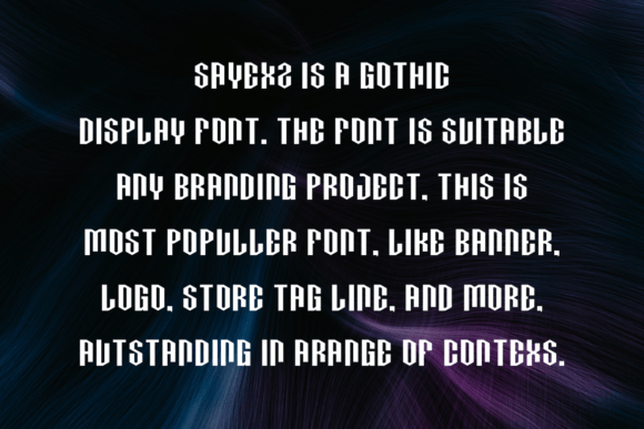 Sayexz Font PNG with transparent background - Preview 3