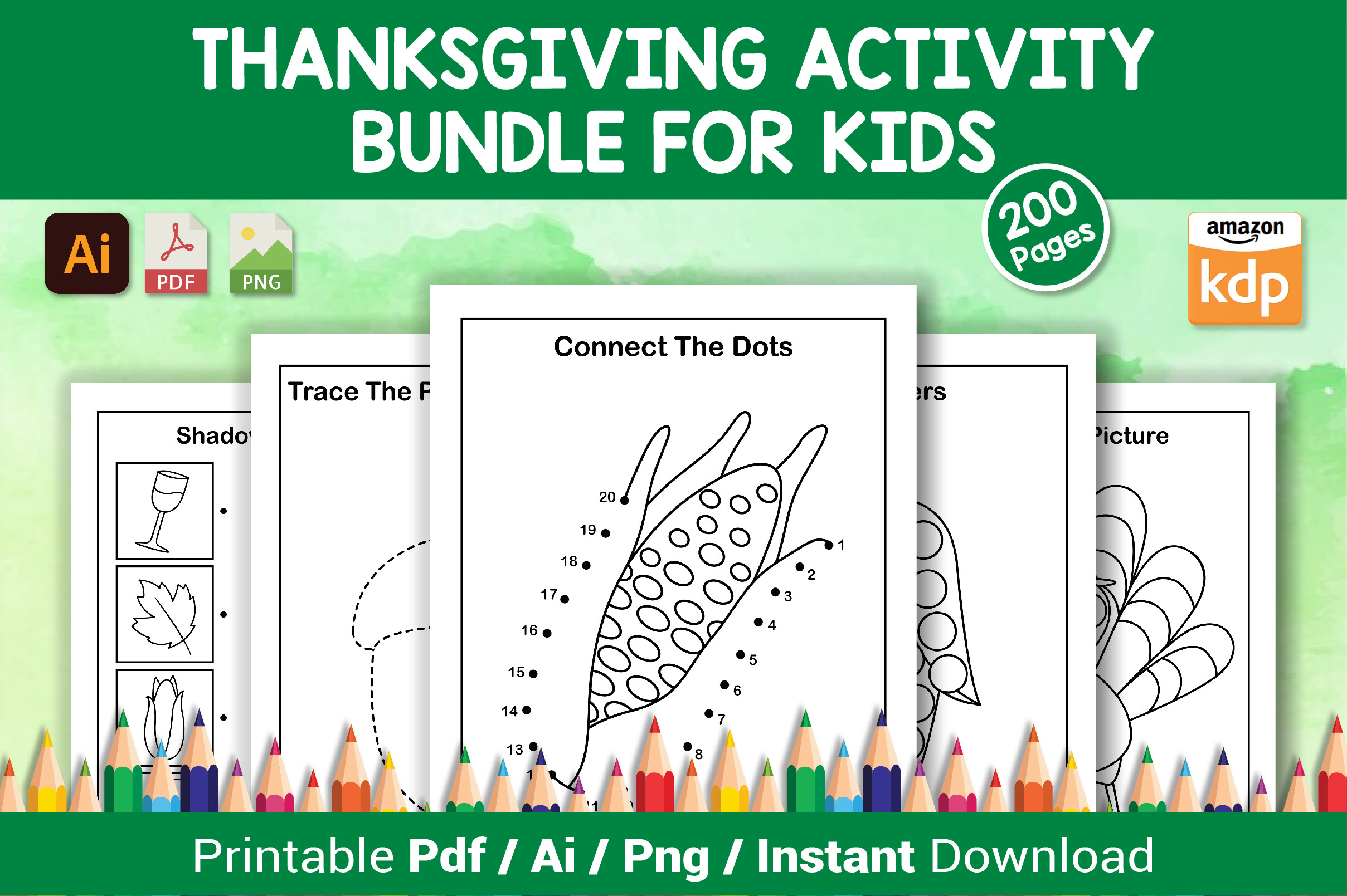 Thanksgiving Activity Bundle for Kids