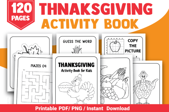Thanksgiving Activity Book for Kids