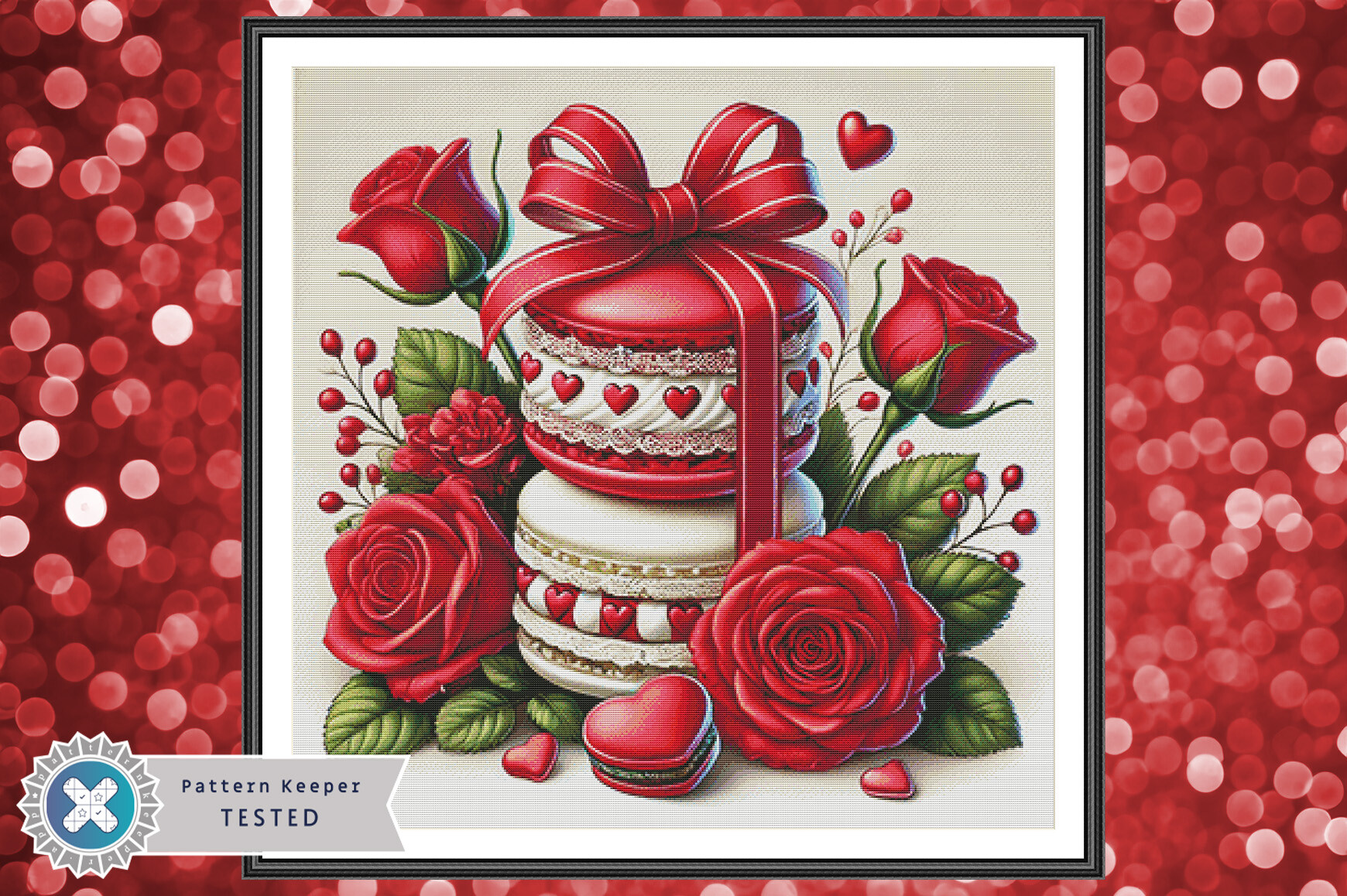 Valentine's Day Cross Stitch Pattern PDF