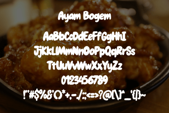 Ayam Bogem Font - Preview 1
