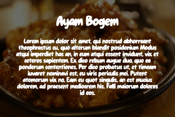Ayam Bogem Font - Preview 2