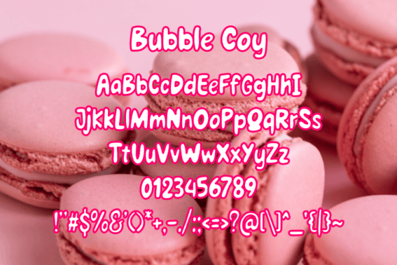 Bubble Coy Font - Preview 1
