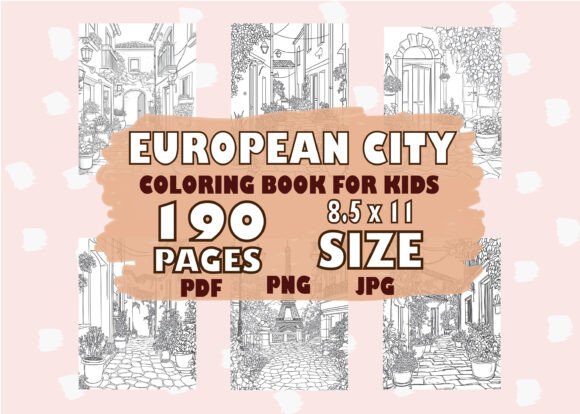 European City Coloring Pages for Kids