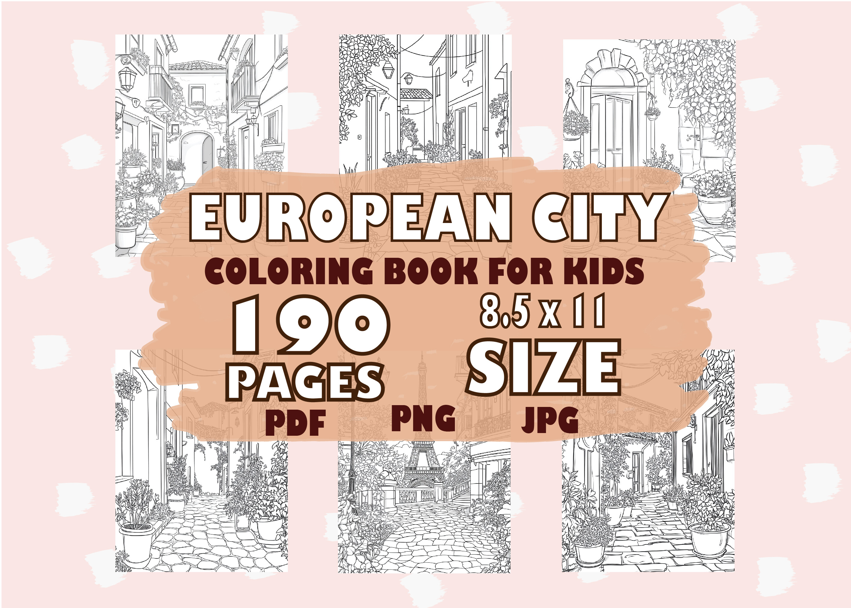European City Coloring Pages for Kids