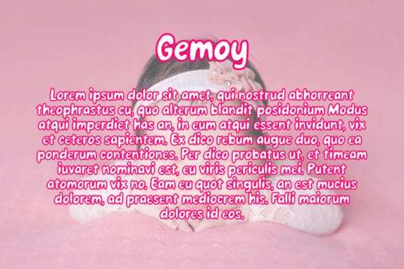 Gemoy Font - Preview 2