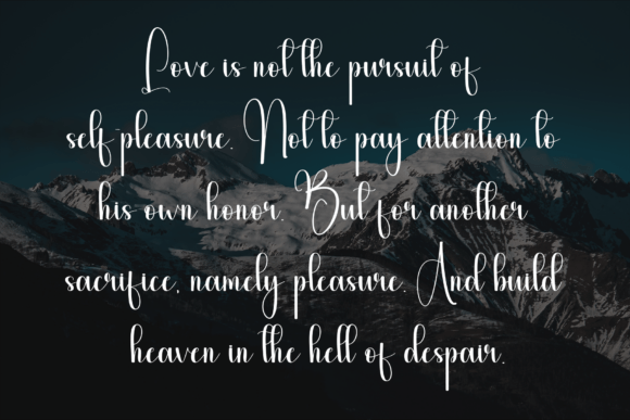 Lightsnow Font font preview - 5