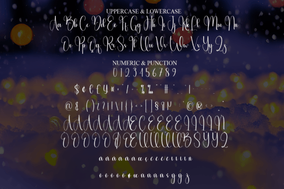 Lightsnow Font font preview - 6