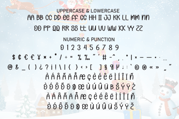 Santa Wondrous Font PNG with transparent background - Preview 6