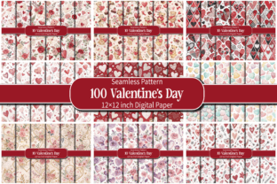 Seamless Valentine’s Day Digital Paper Graphic by Design Store ...
