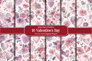 Seamless Valentine’s Day Digital Paper Graphic by Design Store ...
