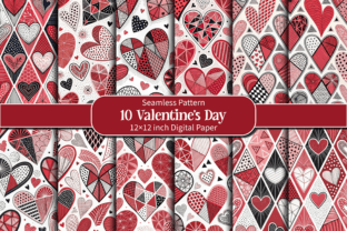 Seamless Valentine’s Day Digital Paper Graphic by Design Store ...
