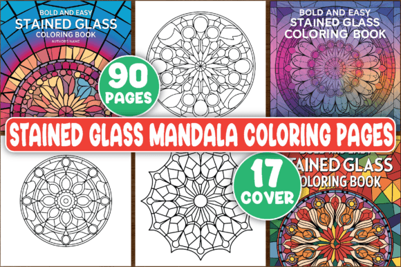 Stained Glass Mandala Coloring Pages