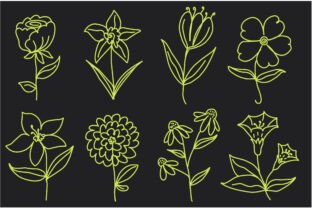 Floral Flower Outline Icon Doodle Paper Graphic by oxur4 · Creative Fabrica