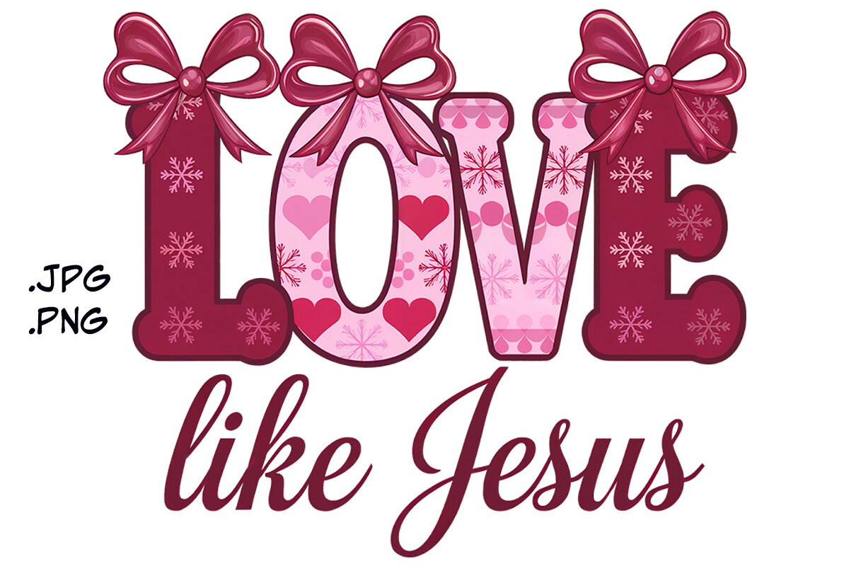 Love Like Jesus Graphic by Joanna Redesiuk · Creative Fabrica
