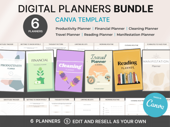 6 Ready-to-Sell Digital Planners