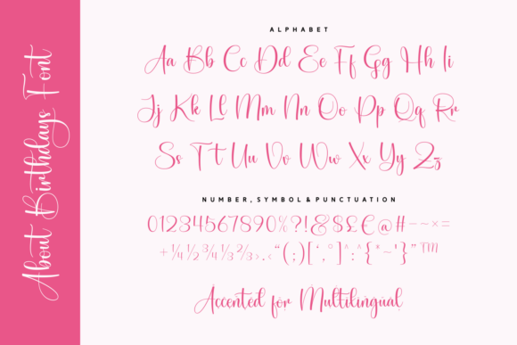 About Birthdays Font - Preview 1