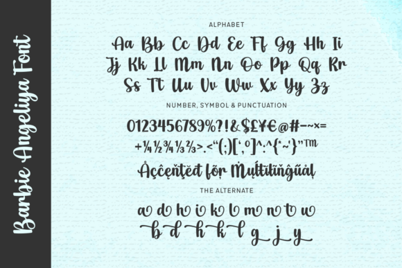 Barbie Angeliya Font - Preview 2