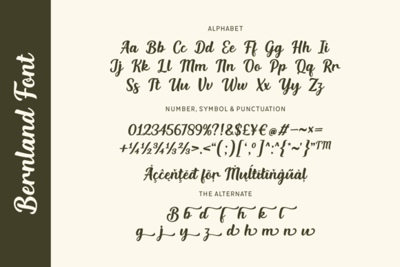 Bernland Font - Preview 1