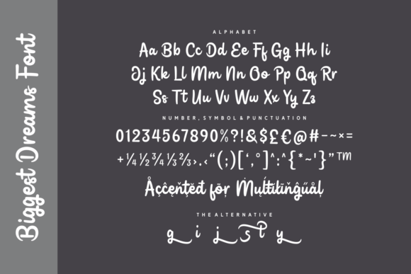 Biggest Dreams Font - Preview 3