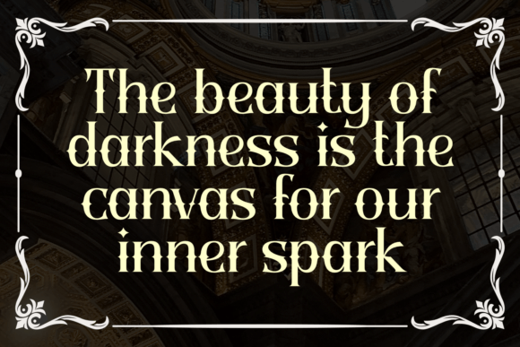 Black Dream Font PNG with transparent background - Preview 1
