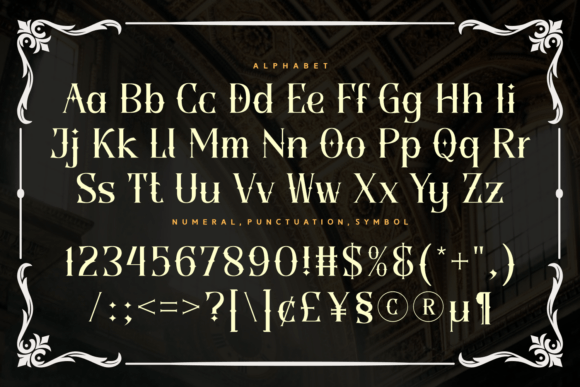 Black Dream Font PNG with transparent background - Preview 2
