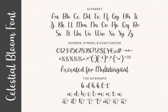 Celestial Bloom Font - Preview 1