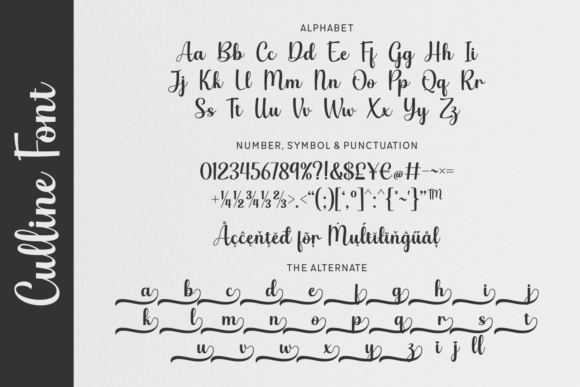 Culline Font - Preview 1