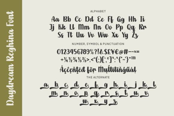 Daydream Reghina Font - Preview 1