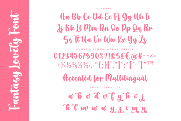 Fantasy Lovely Font - Preview 3