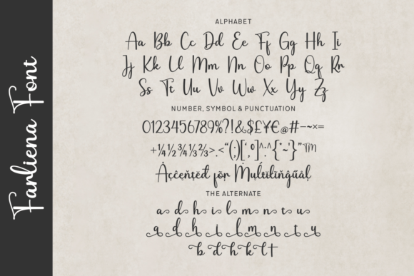 Farliena Font - Preview 1