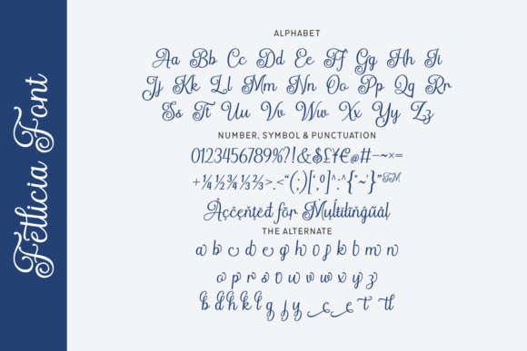 Fetlicia Font PNG with transparent background - Preview 1