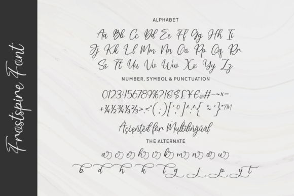 Frostspire Font PNG with transparent background - Preview 1