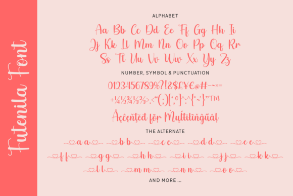 Futenila Font PNG with transparent background - Preview 2