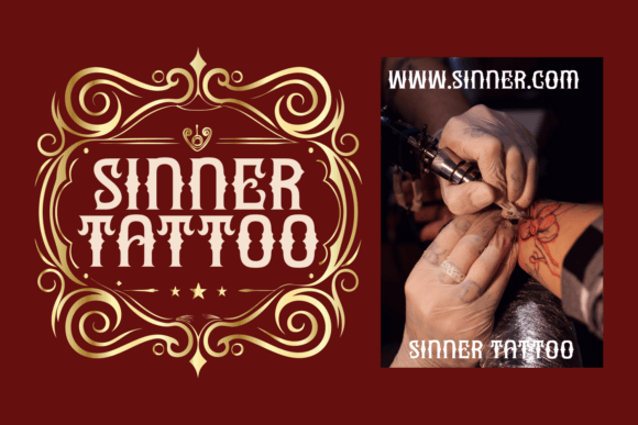 Grave Silence Font PNG with transparent background - Preview 4