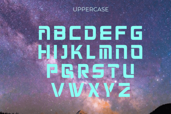 Neutron Tech Font PNG with transparent background - Preview 1