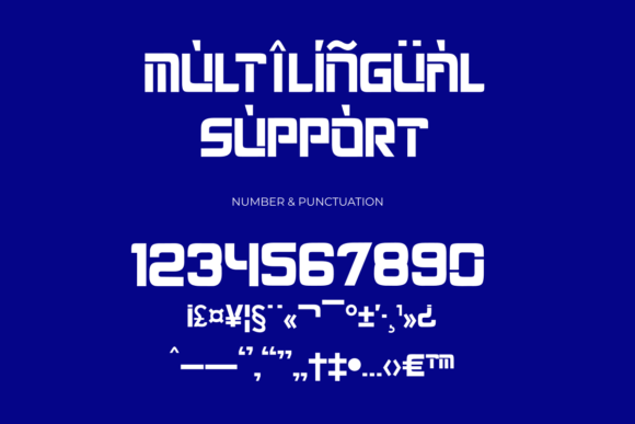 Neutron Tech Font PNG with transparent background - Preview 3