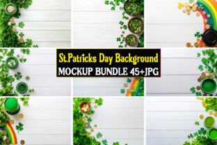 St.Patricks Day Background Mockup Bundle