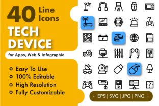 📱 Tech Icons - Premium Icons Pack Graphic by Lutt Creatype · Creative ...