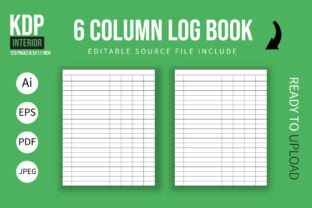 6 Column Log Book Graphic by Designer Amin · Creative Fabrica
