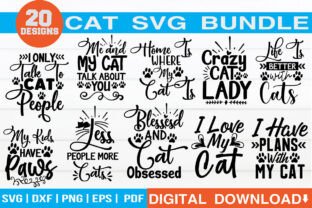 Cat SVG Bundle Graphic by svgwow760 · Creative Fabrica