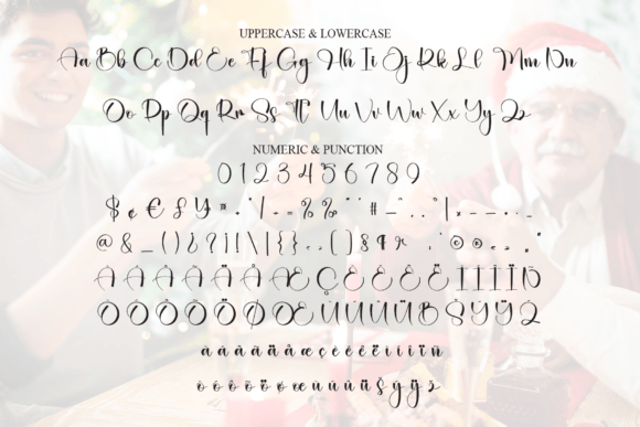 Festival Christmas Font PNG with transparent background - Preview 6