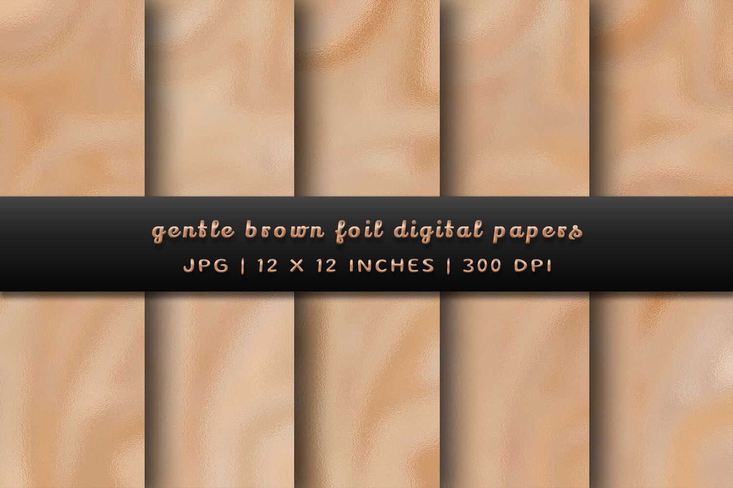 Gentle Brown Foil Digital Papers Graphic by Pugazh Logan · Creative Fabrica