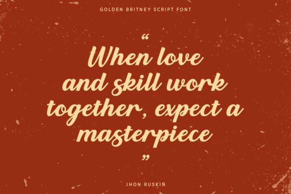 Golden Britney Font - Preview 1