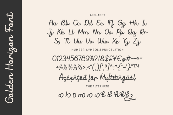 Golden Horizon Font - Preview 1