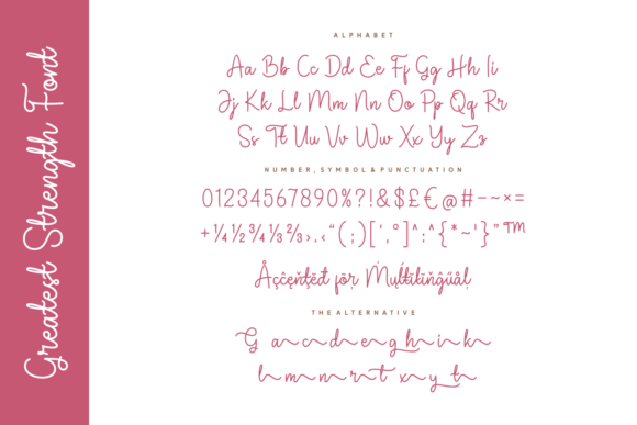 Greatest Strength Font - Preview 1