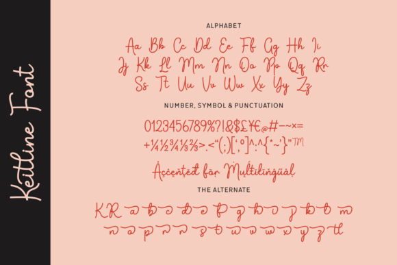 Keitline Font PNG with transparent background - Preview 1